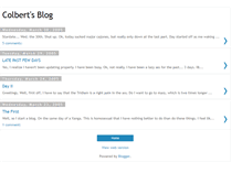 Tablet Screenshot of colbertblog.blogspot.com