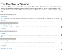 Tablet Screenshot of fiftyninedays.blogspot.com