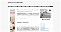 Desktop Screenshot of inwestycje-gieldowe.blogspot.com
