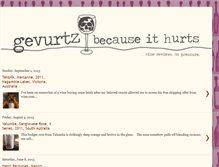 Tablet Screenshot of gevurtzbecauseithurts.blogspot.com