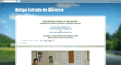 Desktop Screenshot of alicerces1.blogspot.com