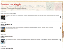 Tablet Screenshot of passioneperviaggio.blogspot.com