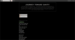 Desktop Screenshot of journeytowardsanity.blogspot.com