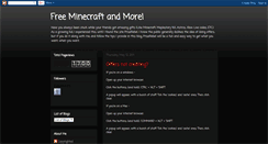 Desktop Screenshot of freeminecraftnow.blogspot.com