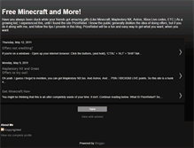 Tablet Screenshot of freeminecraftnow.blogspot.com