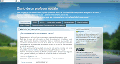 Desktop Screenshot of diariodeunprofesornovato.blogspot.com