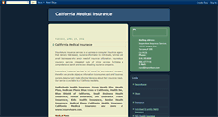 Desktop Screenshot of california-medicalinsurance.blogspot.com