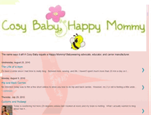 Tablet Screenshot of cosybabyhappymommy.blogspot.com