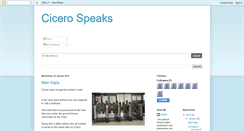 Desktop Screenshot of cicerospeaks.blogspot.com