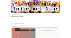 Desktop Screenshot of indieartstar.blogspot.com