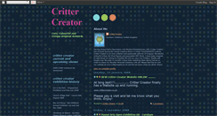 Desktop Screenshot of crittercreator.blogspot.com