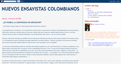 Desktop Screenshot of nuevosensayistascolombianos.blogspot.com