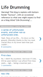 Mobile Screenshot of lifedrumming.blogspot.com