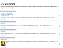 Tablet Screenshot of lifedrumming.blogspot.com