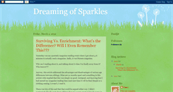 Desktop Screenshot of dreamingofsparkles.blogspot.com