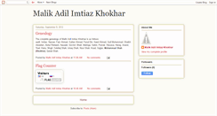 Desktop Screenshot of aadilimtiaz.blogspot.com