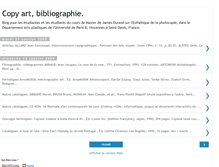 Tablet Screenshot of copyartbibliographie.blogspot.com