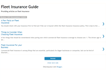 Tablet Screenshot of fleet-insurance-guide.blogspot.com