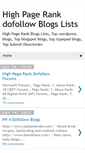 Mobile Screenshot of highprdofollowblogs.blogspot.com