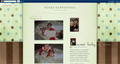 Desktop Screenshot of hickshappeningsblog.blogspot.com