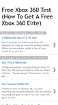 Mobile Screenshot of freexbox360elitetest.blogspot.com