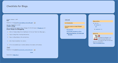 Desktop Screenshot of blogchecklist.blogspot.com