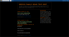 Desktop Screenshot of kreschfamilyroadtrip2007.blogspot.com