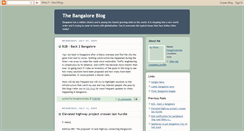 Desktop Screenshot of bangaloretoday.blogspot.com