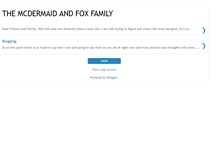 Tablet Screenshot of mcdermaidandfoxfamily.blogspot.com