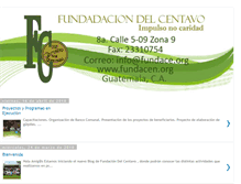 Tablet Screenshot of fundaciondelcentavo.blogspot.com