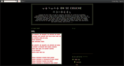 Desktop Screenshot of onsecouche.blogspot.com