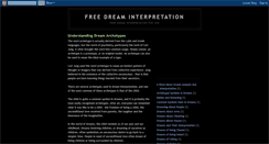 Desktop Screenshot of freedreaminterpretation999.blogspot.com