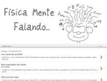 Tablet Screenshot of falandofisicamente.blogspot.com