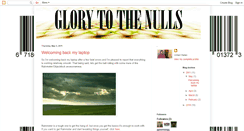 Desktop Screenshot of glorytothenulls.blogspot.com