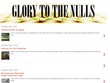 Tablet Screenshot of glorytothenulls.blogspot.com