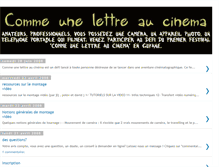 Tablet Screenshot of commeunelettreaucinema.blogspot.com