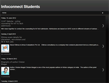 Tablet Screenshot of infoconnectstudents.blogspot.com