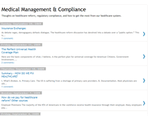 Tablet Screenshot of medicalcompliance.blogspot.com