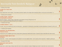 Tablet Screenshot of matematiktumderslerlebarisiyor.blogspot.com