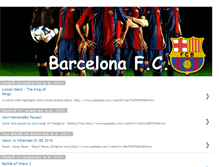 Tablet Screenshot of barcelona-football-highlight.blogspot.com