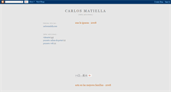 Desktop Screenshot of carlosmatiella.blogspot.com