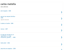 Tablet Screenshot of carlosmatiella.blogspot.com