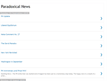 Tablet Screenshot of paradoxicalnews.blogspot.com