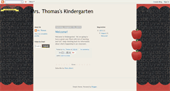 Desktop Screenshot of mrsthomaskindergarten.blogspot.com