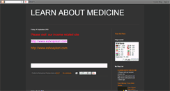 Desktop Screenshot of learnaboutmedicine.blogspot.com