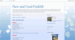 Desktop Screenshot of newusedforklift.blogspot.com