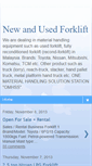Mobile Screenshot of newusedforklift.blogspot.com