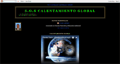 Desktop Screenshot of calentamientoglobalsos.blogspot.com