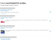 Tablet Screenshot of calentamientoglobalsos.blogspot.com