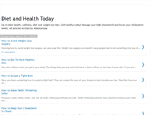 Tablet Screenshot of dietandhealthtoday.blogspot.com